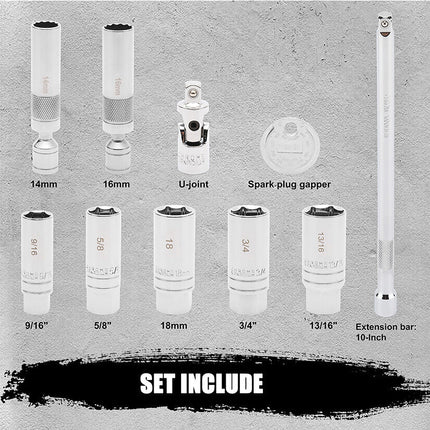 Magnetic Spark Plug Socket Set with Spark Plug Gap Tool, Mechanic Tool Set – image 5