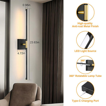 Battery Operated Wall Sconces Set of 2, Rechargeable Wall Sconce with Remote – image 6