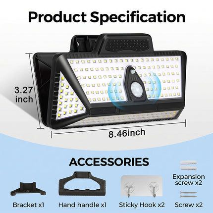Outdoor Motion Sensor Light, Solar Outdoor Lights with Remote – image 9