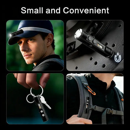 Rechargeable Flashlight, Mini Keychain Flashlight with Window Breaker – image 5