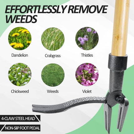 Weed Puller Tool, Stand Up Weed Puller with Long Handle – image 6