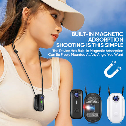 Action Cameras, Vlogging Camera with Wide Angle for Cycling and Helmet