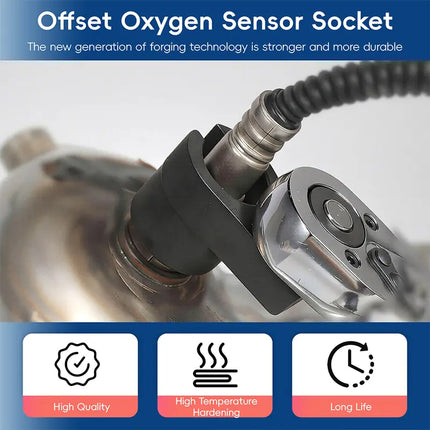 O2 Sensor Socket Set, 5 Piece Oxygen Sensor Socket Set with Thread Chaser – image 4