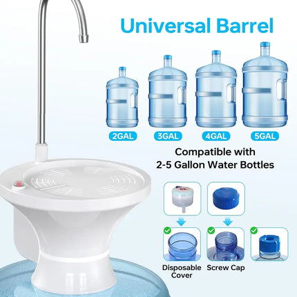 Water Bottle Pump for 5 Gallon Jug, Automatic Water Jug Dispenser with Cup Switch – image 7