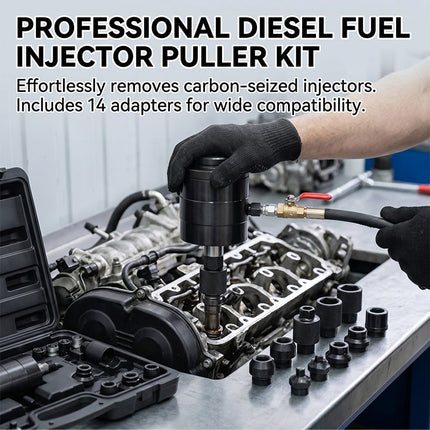 21 Piece Pneumatic Injector Puller Kit with Adapters – image 7