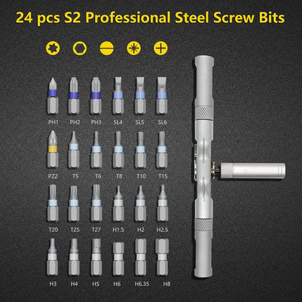 Multi Bit Screwdriver with Interchangeable Bit Set and Storage Case, Ratchet Screwdriver Set – image 15