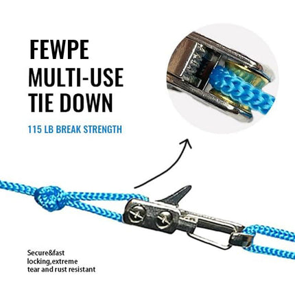 Rope Roller Tool Retractable, Tie Down Rope with Cam Buckle – image 4