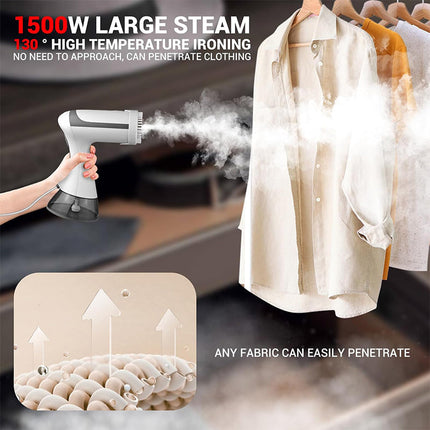 Travel Steamer for Clothes, 1500W Portable Garment Steamer with Lock Switch – image 6