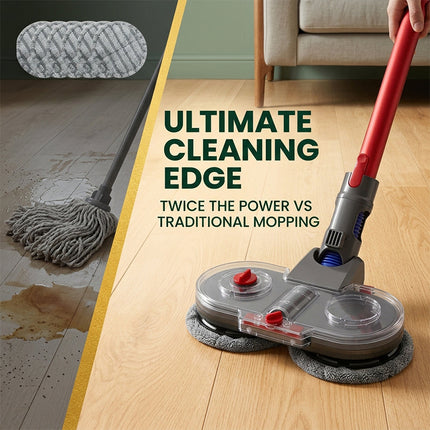 Electric Spinning Mop Head for Dyson V6 V7 V8 V10 V11, Vacuum Mop Attachment for Hard Floors with 6 Washable Pads – image 12
