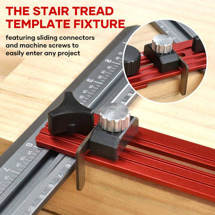 Stair Gauge, Stair Tread Template Tool with Adjustable Angle Finder – image 5