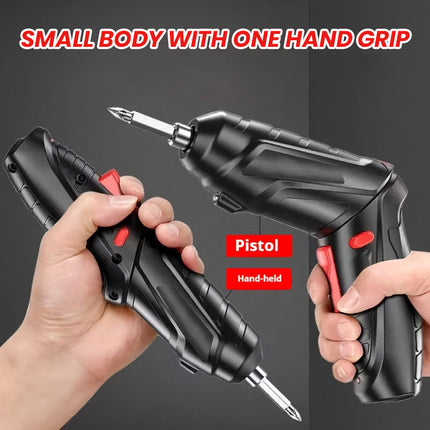 Electric Screwdriver with Bits, Mini Power Screwdriver with 90 Degree Folding Grip – image 7