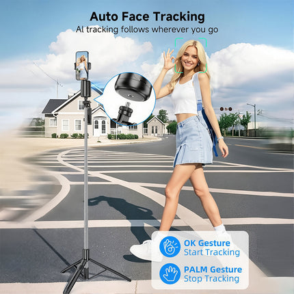 Auto Tracking Phone Stand, Face Tracking Phone Holder with 360 Rotation – image 6