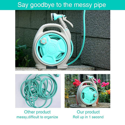 Retractable Garden Hose Reel, Portable Water Hose Reel for Lawn Watering – image 7