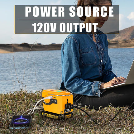 Power Inverter for DeWalt 20V Battery, Battery Powered Outlet – image 6