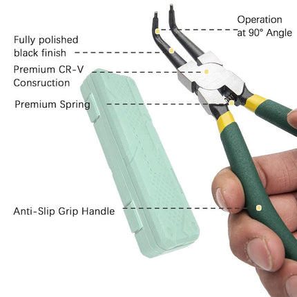 Snap Ring Pliers Set, Retaining Ring Pliers with Straight and Bent Tips – image 9
