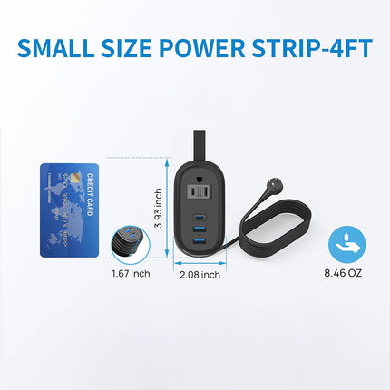 Travel Power Strip with USB Ports, Outlet Extender with USB C – image 5