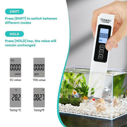 TDS Meter, Digital Water Quality Tester for TDS EC and Temperature – image 4