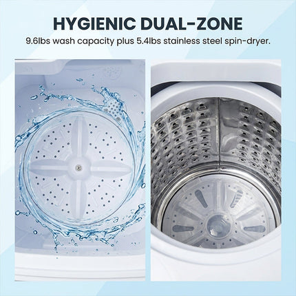 Portable Washer and Dryer Combo, Twin Tub Mini Washing Machine – image 8