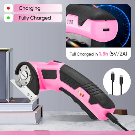 Electric Scissors with Extra Blade and Bag, Cordless Electric Scissors for Cardboard – image 6