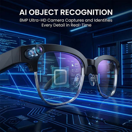 Smart Glasses with Camera, Blue Light Glasses