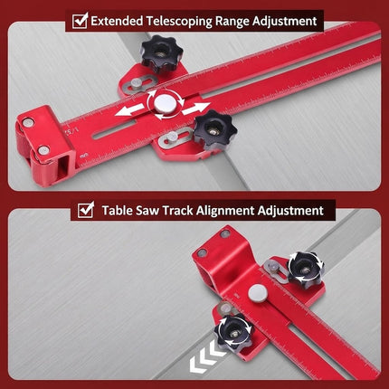 Woodworking Jig for Table Saw, Thin Rip Jig with Rollers and Miter Clamp – image 9