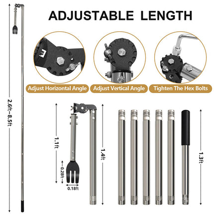 Gutter Cleaning Tools, Spring Steel Rake Head for Roof and Yard Tool – image 12