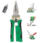 Wire Strippers 8 in 1 with Voltage Tester, Wire Cutter Stripper Tool for Electricians, Cable Cutter for AWG 18-6 Wire