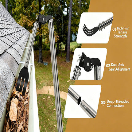 Gutter Cleaning Tools, Ground Level Gutter Cleaner with Telescoping Pole – image 5