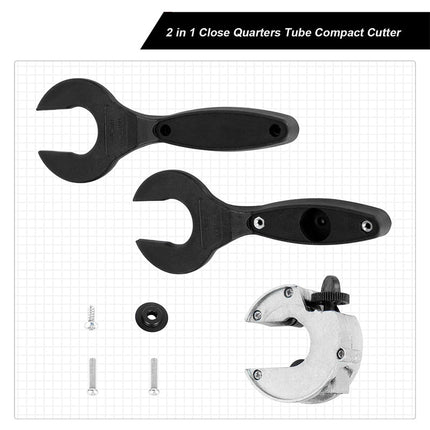 PVC Pipe Cutter Ratcheting, Tubing Cutter for Copper Pipe 1/4 to 7/8 Inch – image 4