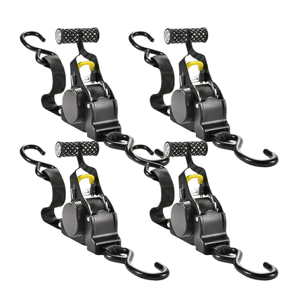 Retractable Ratchet Straps, Automatic Retractable Tie Down Straps