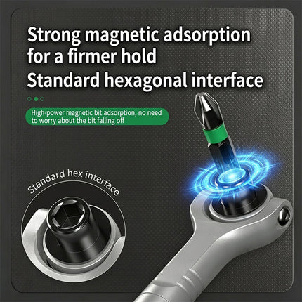 Ratchet Screwdriver Set, Multi Bit Screwdriver with Magnetic Bit Holder – image 6