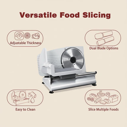 Meat Slicer for Home, Electric Meat Slicer Machine with Two 7.5 Inch Blades – image 5