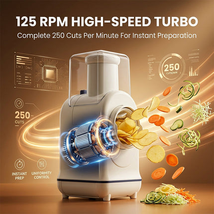 Electric Vegetable Slicer 3 in 1, Electric Grater for Salad – image 5