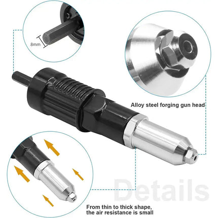 Rivet Gun Power Drill Adapter, Power Tool Accessories – image 7