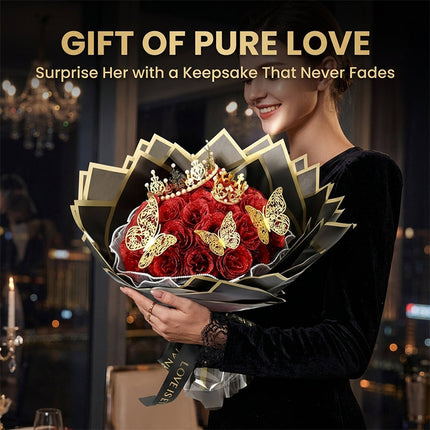Glitter Rose Bouquet Gift Set, Mothers Day Gift for Mom – image 6