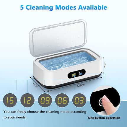 Ultrasonic Cleaner for Jewelry with 22 oz Stainless Steel Tank, Makeup Brush Cleaner – image 4