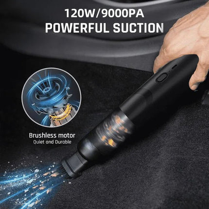 Handheld Car Vacuum with Extension Tube and Hose