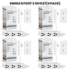 Single 8 foot / 4 Pcs