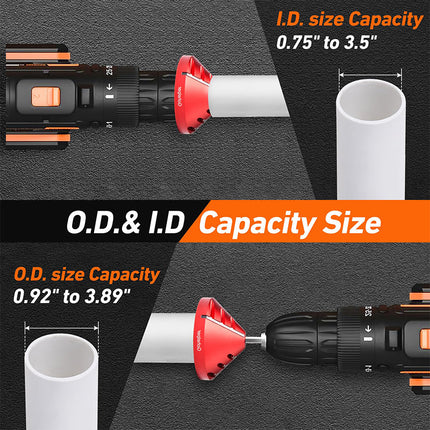 Deburring Tool 2 in 1, Internal and External Chamfer Tool for PVC Pipe – image 11