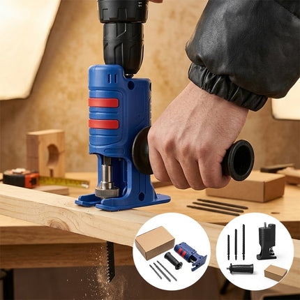 Drill Reciprocating Saw Adapter Converter with Reciprocating Saw Blades, Drill Attachment for Wood and Metal (2)