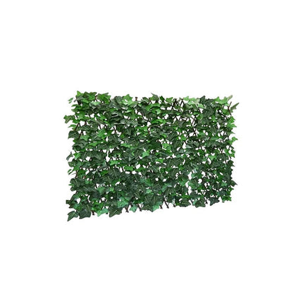 Expandable Faux Ivy Privacy Fence, Outdoor Privacy Screen for Patio, Balcony Privacy Screen with Wood Lattice Frame