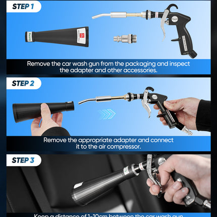 Air Blow Gun with Tornado Nozzle, Air Compressor Attachments – image 5