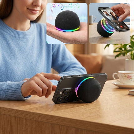 Magnetic Bluetooth Speaker with Phone Stand, Mini Wireless Speaker with 5W Bass – image 9