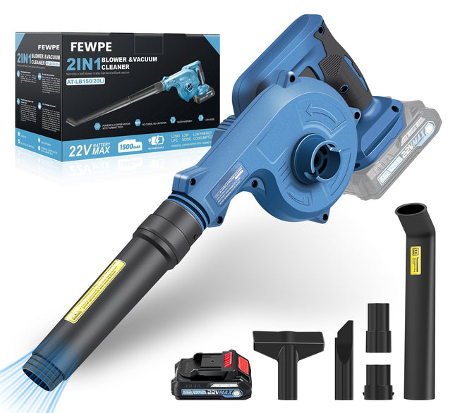Cordless Leaf Blower with Battery and Charger, Electric Leaf Blower Cordless, Battery Powered Leaf Blower for Lawn_08