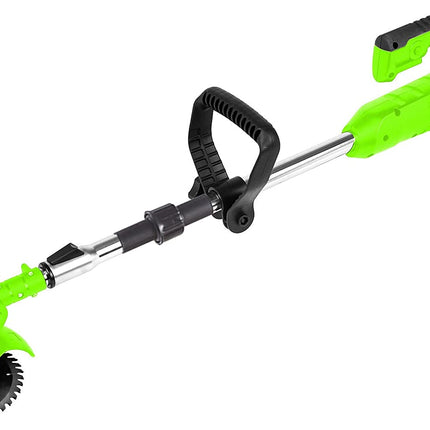Battery Powered Weed Eater with Blade, Electric Weed Wacker, Cordless Brush Cutter, Cordless Grass Trimmer for Yard