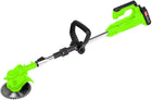 Battery Powered Weed Eater with Blade, Electric Weed Wacker, Cordless Brush Cutter, Cordless Grass Trimmer for Yard
