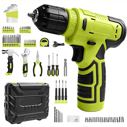 Cordless Drill Set, 126 Piece Home Tool Kit with Keyless Chuck Drill – image 10
