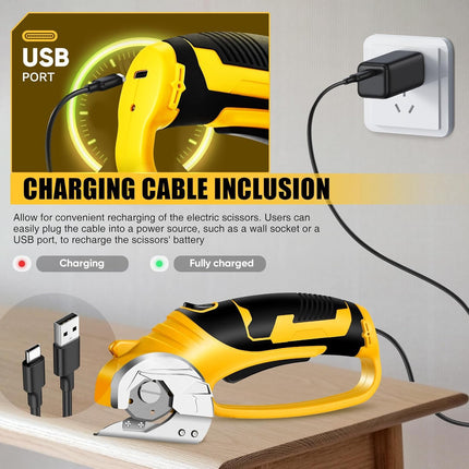Cordless Electric Scissors for Cardboard, Rechargeable Electric Cardboard Cutter with Safety Switch – image 6