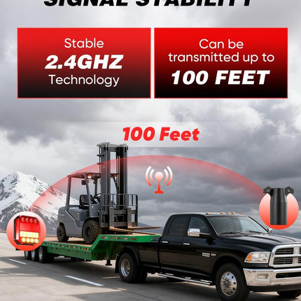 Wireless Trailer Lights, Rechargeable LED Trailer Lights with Magnetic Base – image 4
