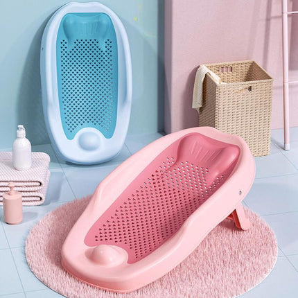 Baby Bath Seat, Foldable Infant Bath Support with Soft Headrest – image 6